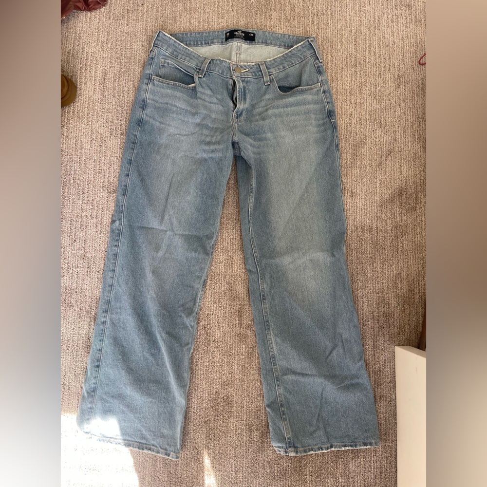 Hollister Faded Light Blue Denim Jeans